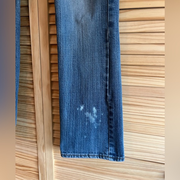 ✌🏼Old Navy Diva Jeans Size 6 Short Perfectly Distressed Straight Leg Boho Style - Picture 3 of 10